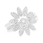 0.49ct 14k White Gold Diamond Lady's Ring 3-pc Size 6.5